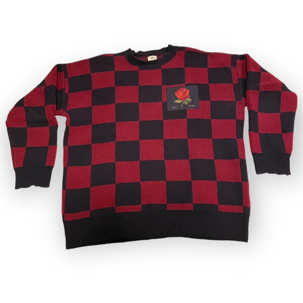 Kent & Curwen Navy and Maroon Sweater